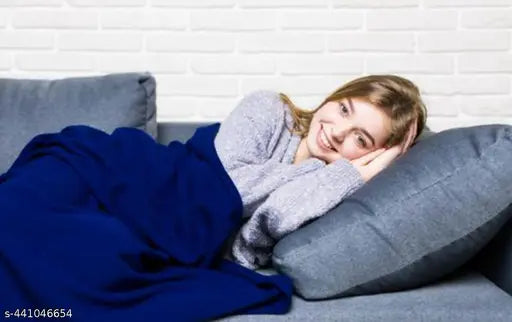 Fleece blankets, pack of 2 - stylish, soft, and cozy Indian-made, free size (60x90 inches)