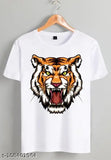 Lion printed super soft polyester t-shirt in vibrant design. Short sleeved, available in various sizes S-XXL. Made in India