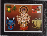 Vintage 9*12 Indian Kalla Drishti Ganesha Wall Hanging, Vastu-compliant art piece