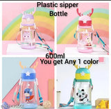 Blue plastic water bottle for kids, ideal for hydration on-the-go, made in India