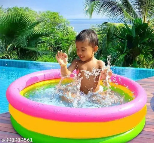 2-foot inflatable PVC baby bath tub, ideal for children aged 1-2 years, made in India