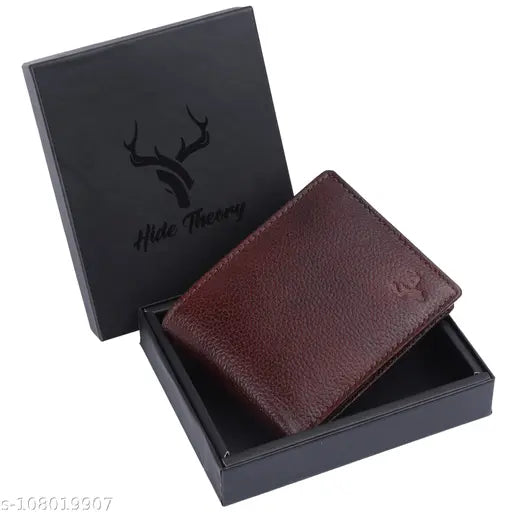 Bombay brown genuine leather wallet, 8 card slots, RFID blocking technology - high-quality men's wallet from HideTheory India