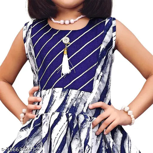 Navy Blue A-line Dhoti Kurta Set for Girl, Crepe material, festive collection, sizes from 12 months to 8 years, Indian traditional clothing