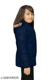 Stylish fur butter jacket, warm polyester for baby girls winter wear (India), 3-layer design