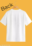 Cotton blend men's alphabet t-shirt, "My Life Line A" print on short sleeves, XS-XL sizes available
