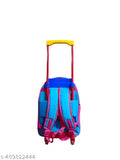 Blue multicolor 25L polyester net school trolley bag, 16 inches, durable and stylish Indian Riders kids backpack