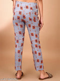 Rayon printed women's pyjama combo pack (2) with back pockets, stylish sleepwear/joggers from anjir