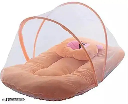 Fiber baby mosquito net, washable, lightweight & foldable for newborns. Fresh air, insect protection, easy to carry