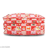 Fabric net waterproof kid's bag with red front pockets - Fancy Kids Bags, free size from India
