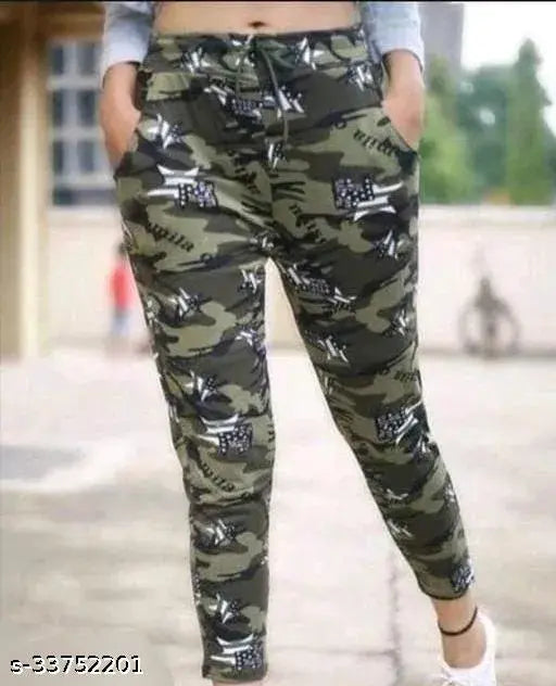 Cotton printed net jeggings for women, stylish and feminine fit