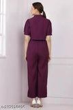 Brown crepe lycra women's 2-piece dress set with stylish shrug - versatile, comfortable, and fashionable