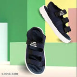 Lycra and Eva Velcro indoor/outdoor sandals for kids, lightweight and adjustable, solid net pattern in various sizes (4.5-15 years), casual flip flops for daily wear and sports use, made in India