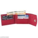Artificial leather wallet, trendy and fashionable for everyday use. Solid-pattern formal-casual design by RockzoneEnterprise, free size (9cm x 11cm)