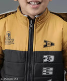 Polyester printed net winter boys jacket for active play, 2-3 years size