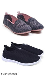 Indian-made stylish mesh Bellies/loafers combo (2 pairs), skin-friendly and durable for women's feet