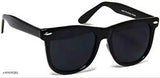 Black cotton unisex baseball cap with half net design and black sunglasses combo, adjustable strap for a stylish look