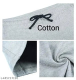 Grey and blue cotton fancy women's pyjama combo set (2 pieces), maxi length in trendy styles for nightwear