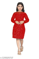 Embellished flax one-piece dress, long sleeves, unique design by Wazix Clothing, India