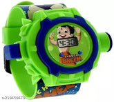 Maitra Chhota Bheem Projector watch for kids, digital display with 24 cartoon images. Indian-made premium quality toy watch for ages 3+