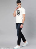 Colourful Threads Lion King graphic printed round neck half sleeve white 100 cotton men's T-shirt, premium quality, perfect gym wear & events, non-shrinkable, made in India