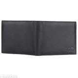 Black genuine leather slim wallet for men, RFID protected, high-quality handcrafted design, gift boxed