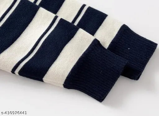 Woolen striped design pullover sweater (pack of 2) for boys and girls aged 2-12 years, soft and cozy for winter seasons