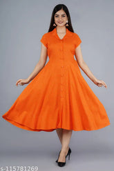 Rayon ploka dot print short-sleeved kurti, Indian traditional outfit with orange and printed combo
