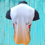 High-quality Unisex Sports T-shirt, 200GSM DotNet, printed sleeves, short sleeves. Available in S, M, L, XL, XXL sizes. Made in India