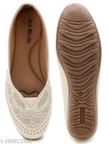 Synthetic leather slip-on ballerinas in india-3, india-4, india-7, india-9 - latest bellies women's footwear