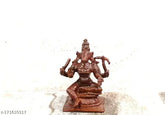 Antique finish copper Goddess Varahi idol, 15 inches, handmade by Searchers Paradise, Indian metal god idol