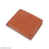 Tan leather men's wallet with 2 compartments, free size (22cm x 18cm) - Luxurious, fashionable ENAYA accessory