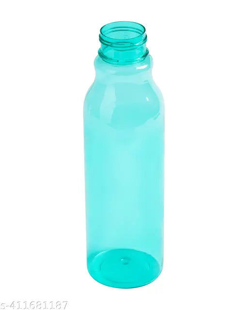 Leak-proof, breakproof multicolor round plastic water bottles (1000ML), ideal for office, school, and college use - set of 6 with BIS/ISI certification