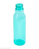 Leak-proof, breakproof multicolor round plastic water bottles (1000ML), ideal for office, school, and college use - set of 6 with BIS/ISI certification