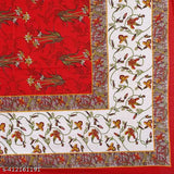 White and floral 180 TC cotton king size bedsheet combo with 2 pillow covers, traditional Jaipuri design for summer, ideal for adults