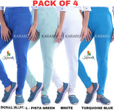 Cotton blend jeggings, stylish and comfortable for women. Lightweight, solid color jeans made with OE fabric (hose-yarn recycled cotton blend). Available in sizes 26, 28, 30, 32, 34, and free size. Made in India