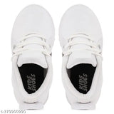 Handly Collection T61White LED Velcro Kids Shoes - Breathable mesh, lightweight, stylish outdoor sports shoes for little kids, featuring color-changing lighting effect and anti-skid sole