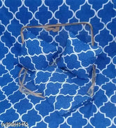 Multicolor Glace Cotton 5pc bedsheet set (Queen size, embroidered pillow covers & cushions) - Indian ethnic motifs on premium quality flat sheets for summer season