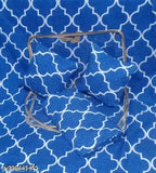 Multicolor Glace Cotton 5pc bedsheet set (Queen size, embroidered pillow covers & cushions) - Indian ethnic motifs on premium quality flat sheets for summer season