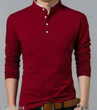 Classic cotton long sleeve solid men's t-shirt, classic graceful style for fashionable apparel