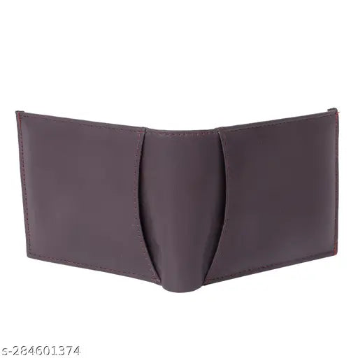 Dark brown leather men's wallet, 9 card slots, 2 currency secret compartments, 1 zipper, 3 ID card slots. Solid, top-grained genuine leather craftsmanship. Compact yet spacious (4.5 x 3.7 x 0.7 inches). Handcrafted in India