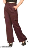 Solid denim Four Pockit pants for girls, size XS-L. Made in India
