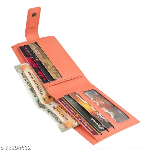 Faux leather/leatherette printed net wallet, fits men and women, features 6 card slots, zipper pocket, and Butan lock. Multifunctional fashion accessory for modern styles
