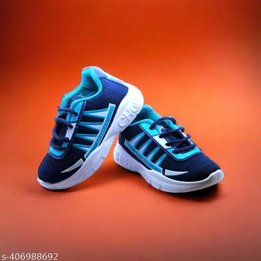 GreenComfort kids' mesh sports shoes, EVA sole, lace-up fastening - vibrant green color for active play