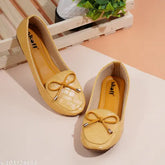 Textured synthetic leather Skoll casual bellies - stylish slip-on women's footwear for casual and party wear