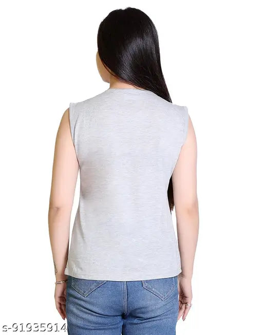 Colorful printed cotton round neck T-shirt, half sleeves, regular fit (pack of 2) - Women & Girls fashion