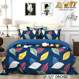 Blue, super soft cotton double bed sheets from Madhu Textiles - premium botanical design with 2 pillow covers (90x90 inches) for summer comfort in adult bedrooms