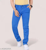 Sky blue men's colorful pent best quality denim jeans, vibrant and durable denim wear for fashion-forward individuals