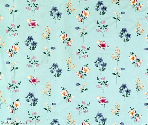Light Green, 210 TC super soft premium cotton fitted bedsheets with 2 pillow covers for double bed, featuring floral pattern on 78x72+10 mattress, DWORTH brand