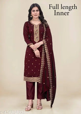 Vichita Silk Full Inner Zari Embroidery Kurta Pant and Dupatta Set, Indian women's ethnicwear with pocketed pants and embroidered details