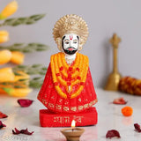 Designer Khatushyam Ji resin figurines, Indian decorative table and car accessories (3x5 multipack, 6"L x 4.5"H x 4"B)